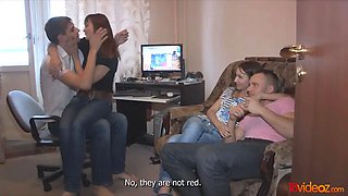 Eighteen videoz - sweet 4 way teen hardcore