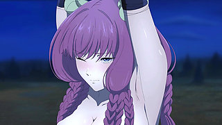 Aura the Guillotine Devours Frieren's Pussy in Int