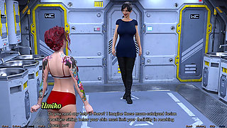 Stranded in Space - Stripper MILF Flashes Her Big Tits