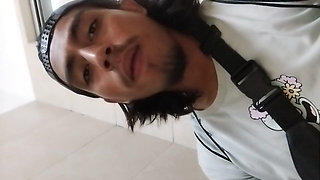 In a Public Toilet After Selling Water