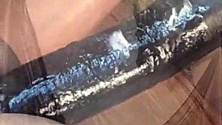 transsexual Kandi Kane gets her asspipe DISCIPLINED by 15" BIG BLACK COCK