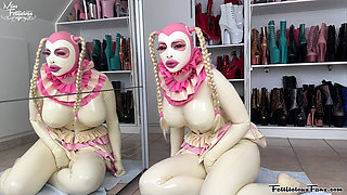 Horny Gagged Barbie Doll Miss Fetilicious Multiple Orgasms