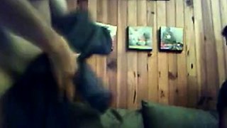 French Threesome Blowjob on Webcam (No Sound)