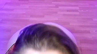 Witch, Blowjob on Knees. Monster Dildo