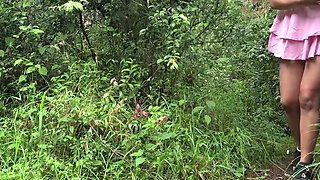 Sexy big ass latina woman gets fucked doggystyle in the woods