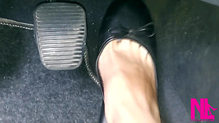 Revving in Black Flats on Barefoot