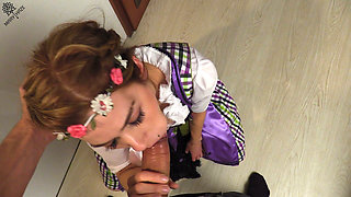 Dirndl Slut Swallows Your Cum!