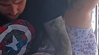 Neighbor Big Ass Calls Me to Fuck in the Window to See the Cuckold Coming Out