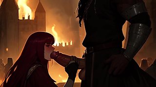 Big-titted White Medieval Maidens Get BIG BLACK COCK'd