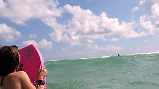 POV Public Blowjob with Skinny Blonde Teen on Sarasota