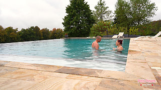 My Darling Fucks Me in the Pool of the Villa!