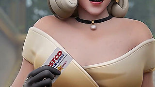 Mercy Sucks Two Big Dicks for Money - 3D Overwatch Animation