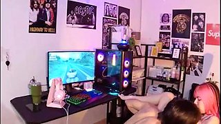 Gaming became a good sex game: Blowjob, Doggy  Cowgirl Porn