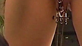 Mature Brunette MILF Collared and Chained for Play