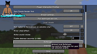 Minecraft mod Needs of Nature - Steve and alex masturbating and showing off some features! Like Cum!