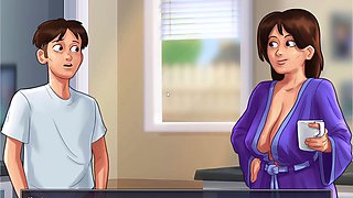Big tit cartoon, 2d cartoon, big boobs moms