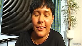 Short Haired Mommy Blows Cock After Masturbation - Mature