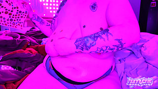 Big Tits Oiled & Stickered