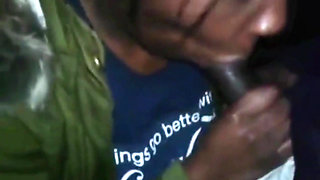 Sucking Licking Big Black Cock Outdoors Moaning Groaning