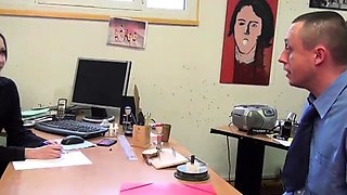 HR Manager Gets Sodomized in Steamy French Office Encounter