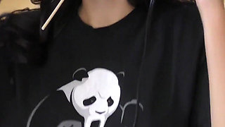 Amazing Brunette Relaxing with Her Friend