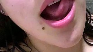 Horny busty blonde babe with big boobs