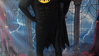 My BF and I All Dresses up as Bat Man and Bat Girl