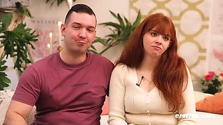Hot German Threesome with Redhead Jessie - Double Pleasure with Man & Wife