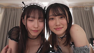 Master, Cum on Me Two Maids Who Love My Cock Too Much Compete to Squeeze Out Raw Semen Begging for Facials. Chapter.1