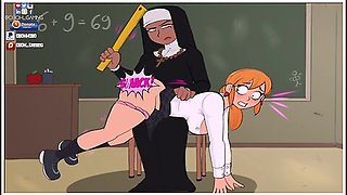 Confession Booth: Nun And Schoolgirl Spanking