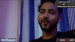 Indian Passion Erupts in Hotel Room with Red Saree Seduction