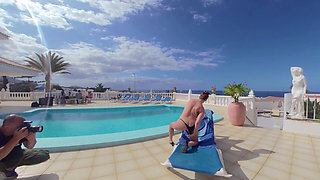 Backstage Lady Lyne in Tenerife at the Pool