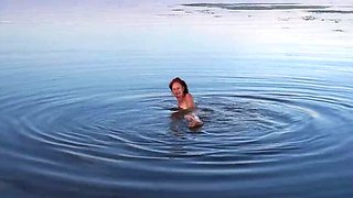 Natella Dance Nude River Bathing Outdoor - Amateur MILF StepMom Small Tits Posing