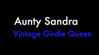 Aunty Sandra in Red Girdle Having Fun Vgq 59