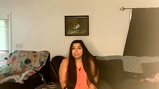 Curvy Indian Persuades Boss with Orgasmic Solo Show