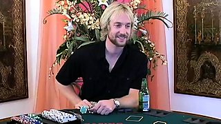 Blonde Chikita shows off her big boobs and bush