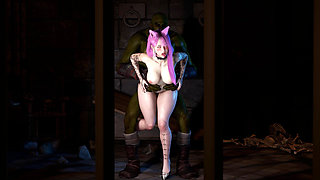 3D BBW Korean Slut Cheating with BBC