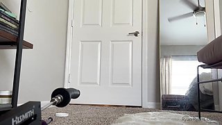 Mature brunette milf shares fuck machine squirting solo