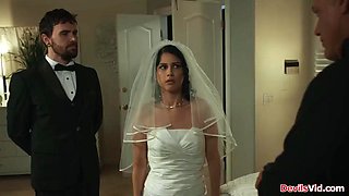 Stepson watching his stepdad fucking his wife after wedding