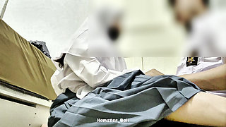 18+ Malay, Hijab Girlfriend Sucks Boyfriend's Big Cock