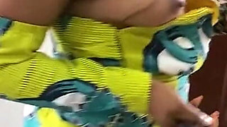 African Most Sexiest Black Girl Striptease in African Dress