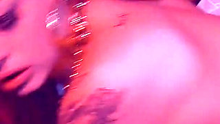 Billie Ray lets a thick black dick fuck her in the side street