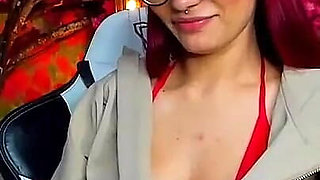Latina Red Hair Sex and Perfect Body Glasses Wants to Be Fucked
