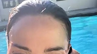 Abigail Mac Live Bikini Pool Party