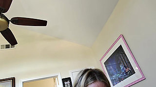 Perfect Blonde MILF Milks Fat Cock with Her Tight Pussy