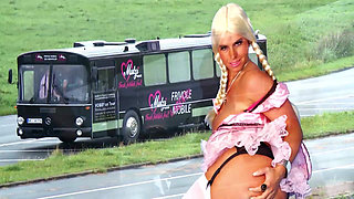 Big Black Cock Fucks Busty Pussy Hard