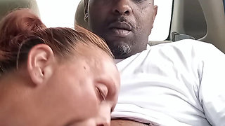 Street hooker blowjob in car. Cum in mounth