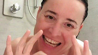 Showering with Julie with Orgasm