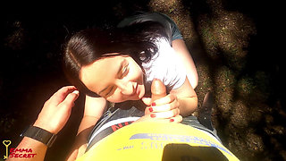 Omg! Blowjob Break While Hiking!