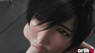 Yuffie Final Fantasy 7 Completely Nude Blowjob Service - Wet & Messy 4K 3D Animation